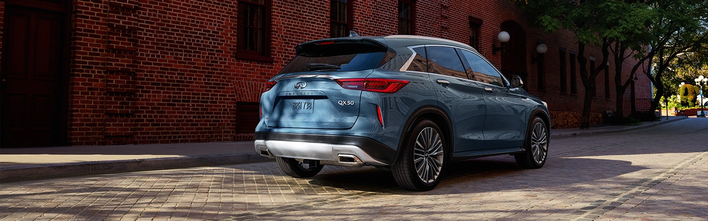 INFINITI QX50 Specs grey side view 