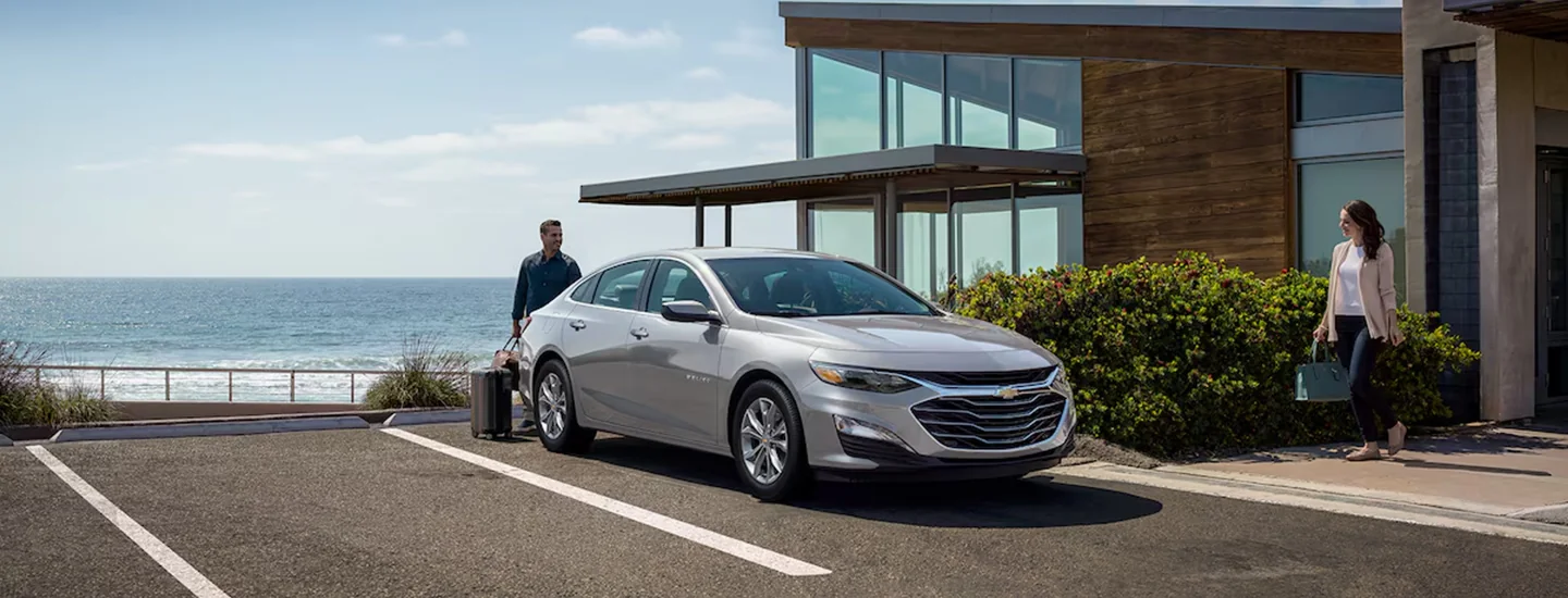 silver 2025 Chevrolet Malibu parked