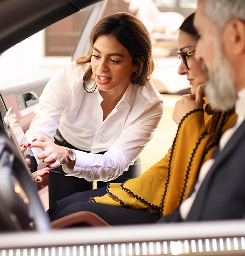 Vehicle interior technology display