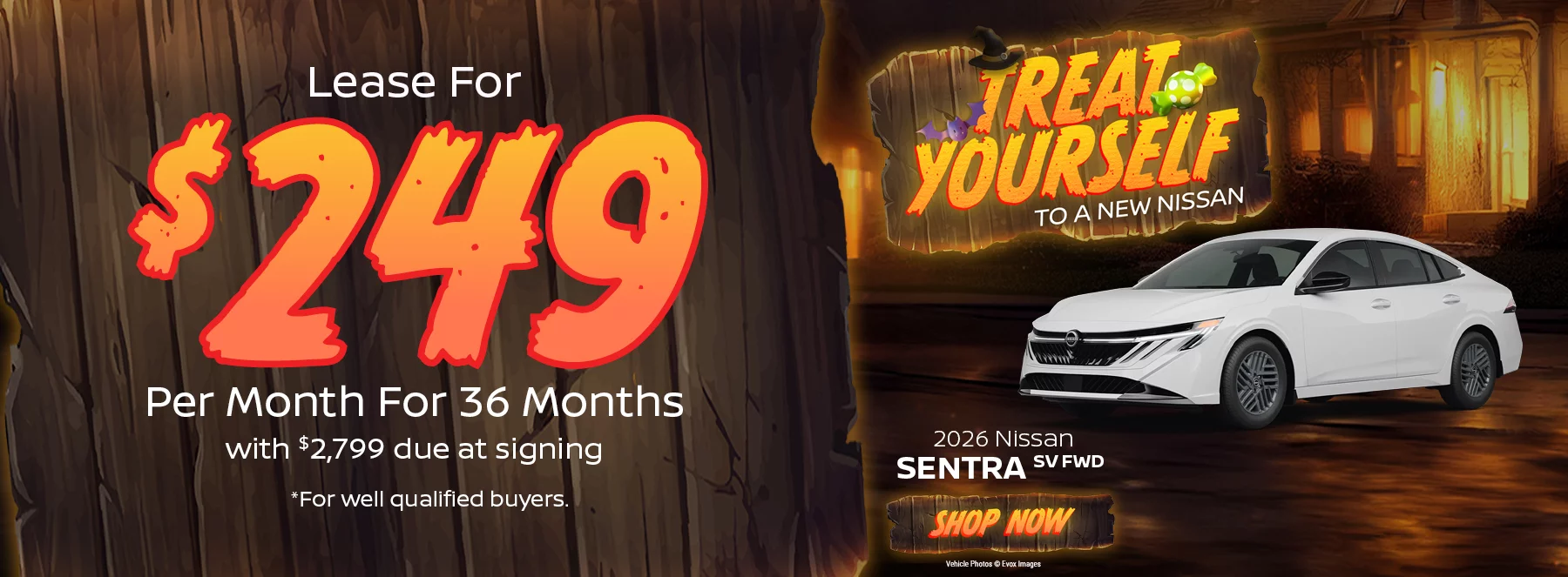 2026 Nissan Sentra SV FWD Lease For $249 Per Month for 36 Months with $2,799 due at signing *For well-qualified buyers.