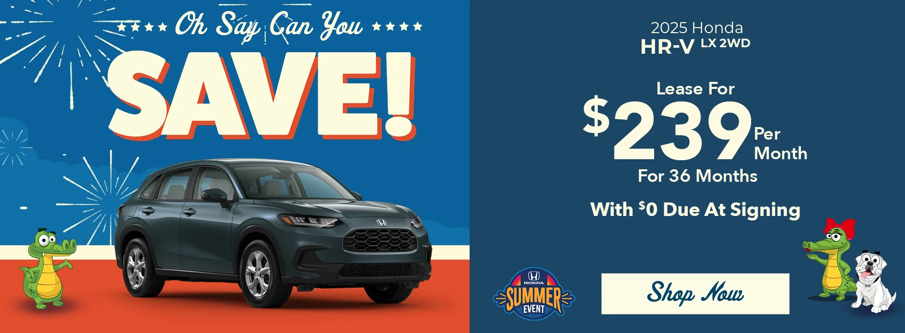 2025 Honda HR-V LX 2WD • Lease For $239 Per Month For 36 Months With $0 Due At Signing