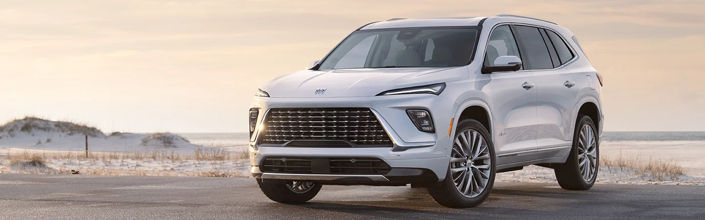 2025 Buick Enclave Specs white front view