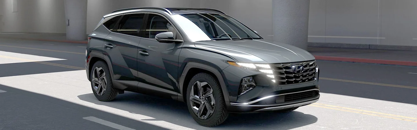 2024 Hyundai Tucson Specs front side in silver