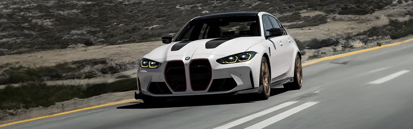 2024 BMW M3 white frontview