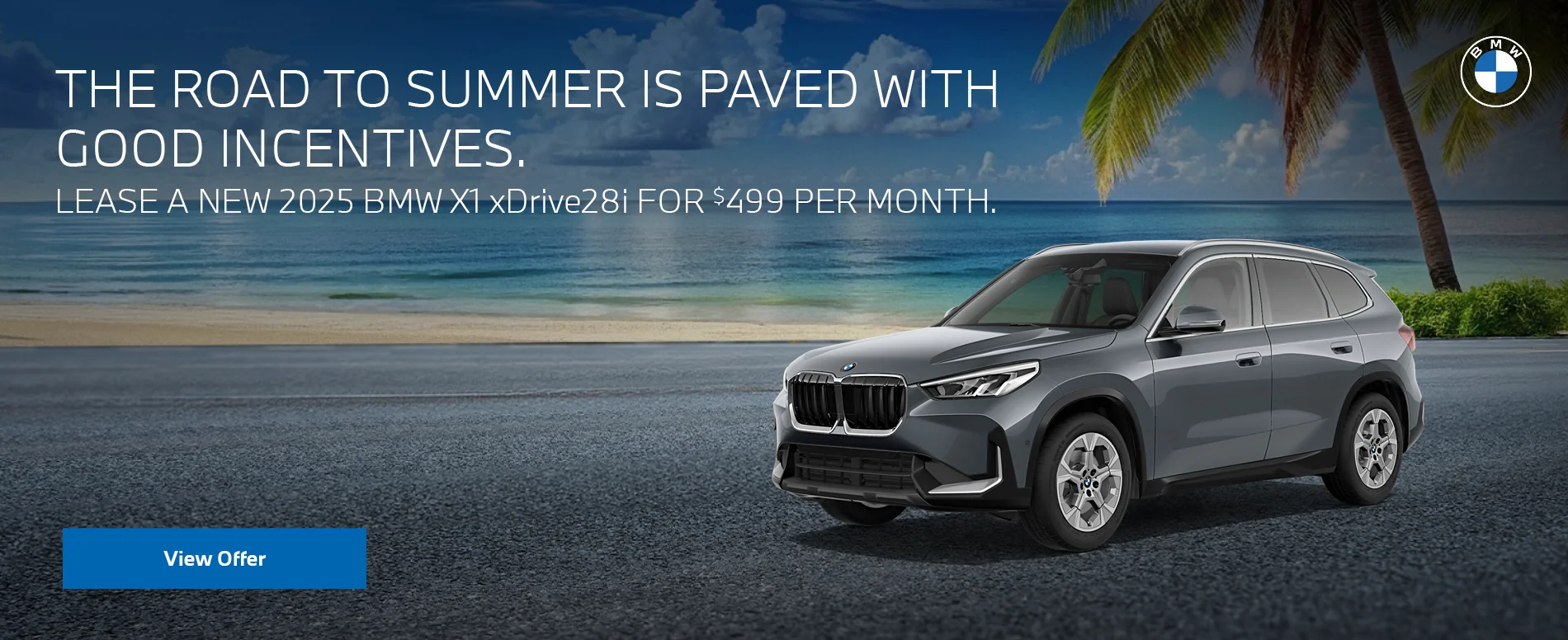 LEASE A NEW 2025 BMW X1 xDrive28i FOR $539 PER MONTH.