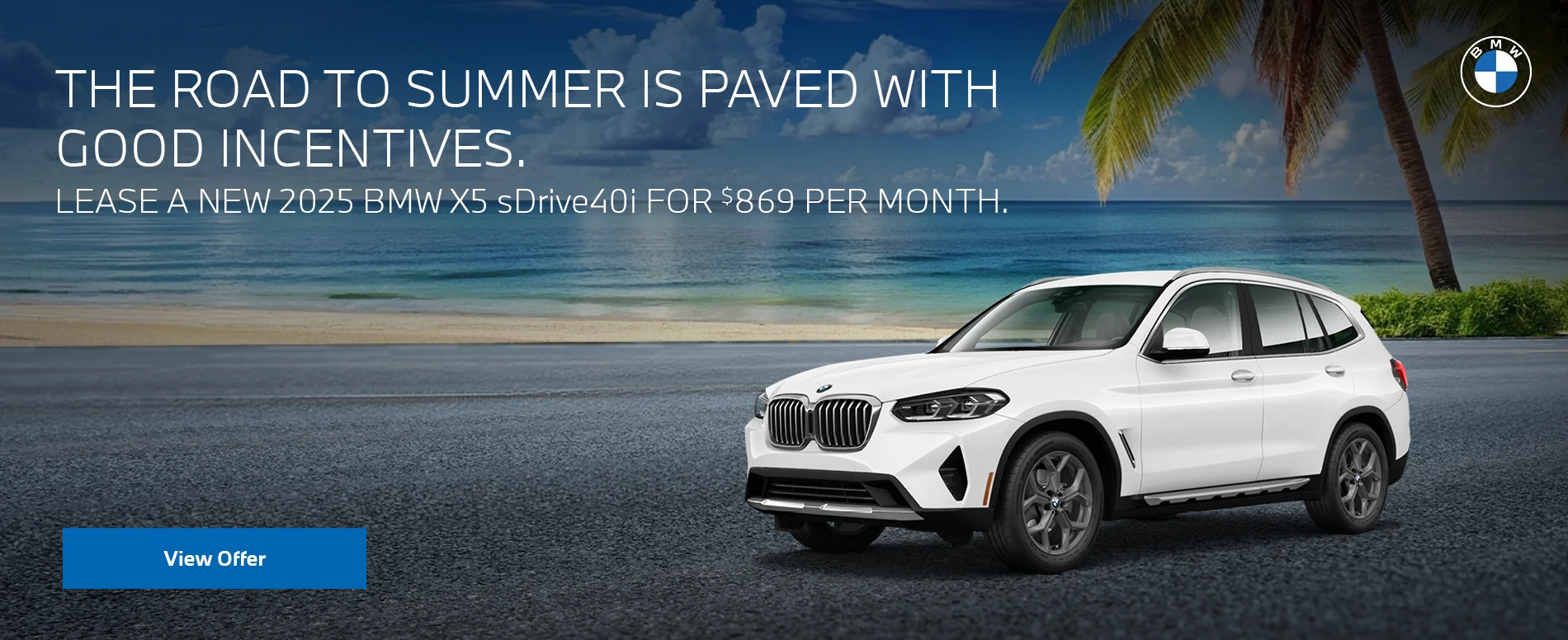 LEASE A NEW 2025 BMW X5 sDrive40i FOR $869 PER MONTH.