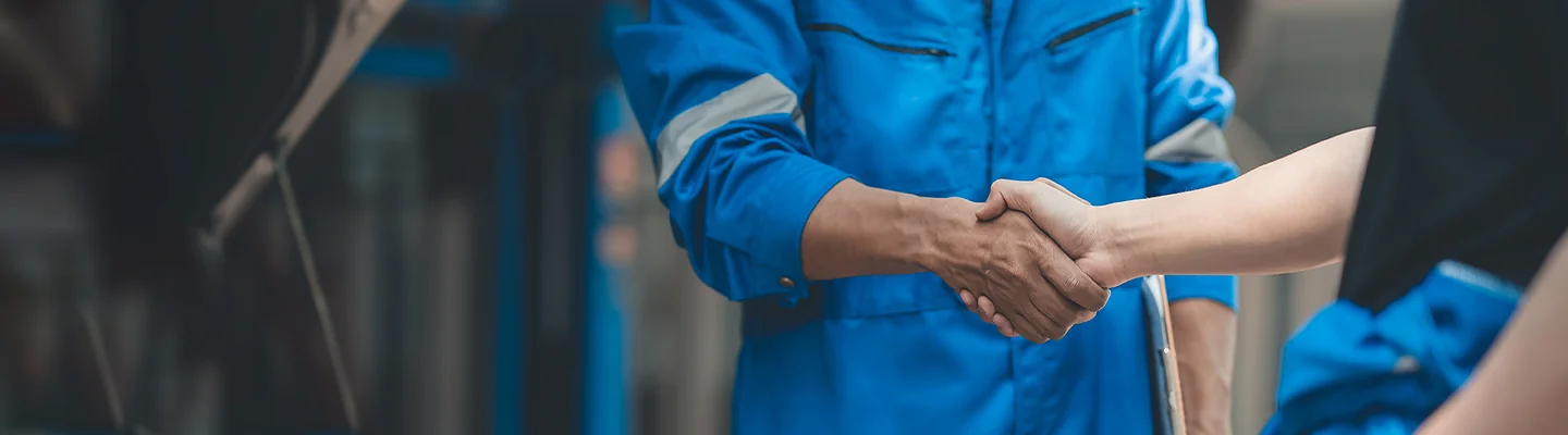 two people shaking hands