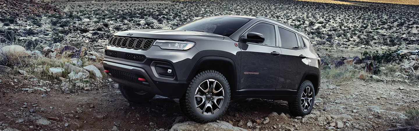 2024 Jeep Compass Specs sliver color and side view