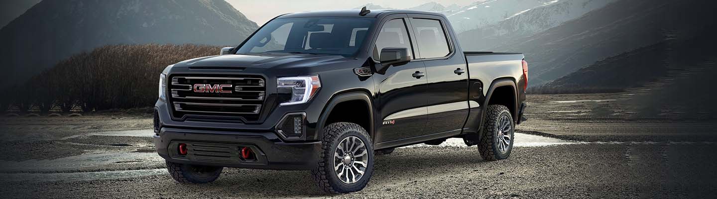 Black GMC Parked on Off-Road