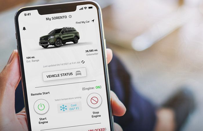 2021 kia sorento interior and  infotainment 