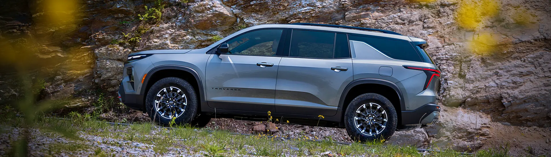 Chevrolet Traverse up the mountain