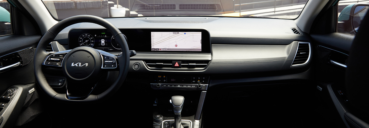 Kia Seltos 2024 Model interior black