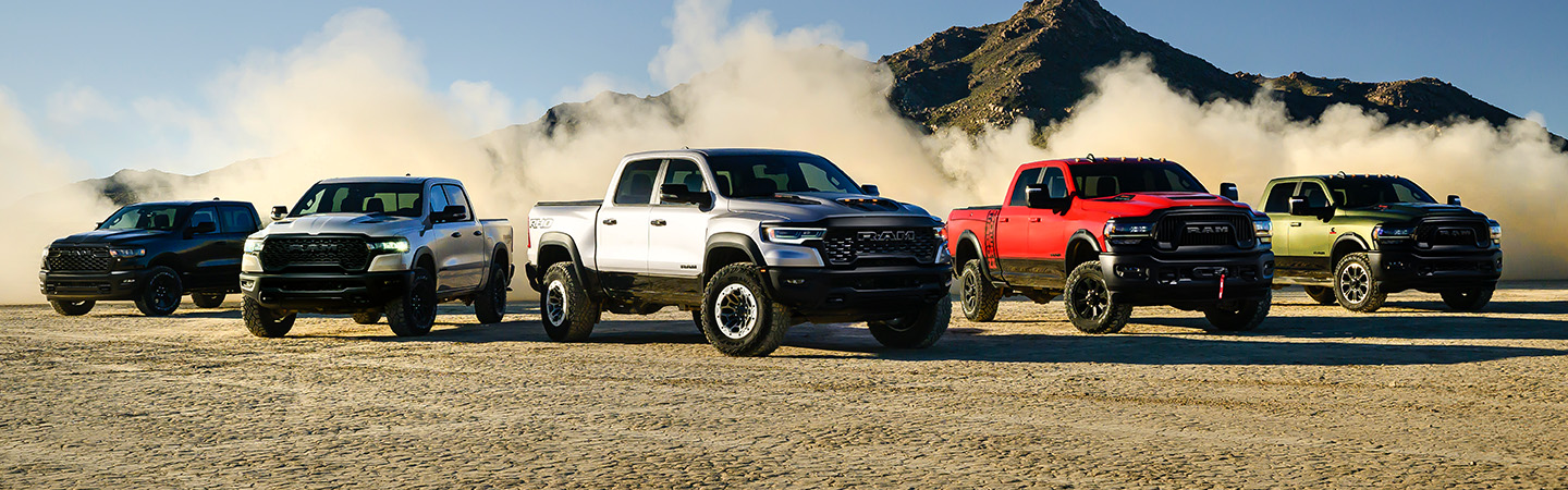 2024 RAM 1500 side front in black