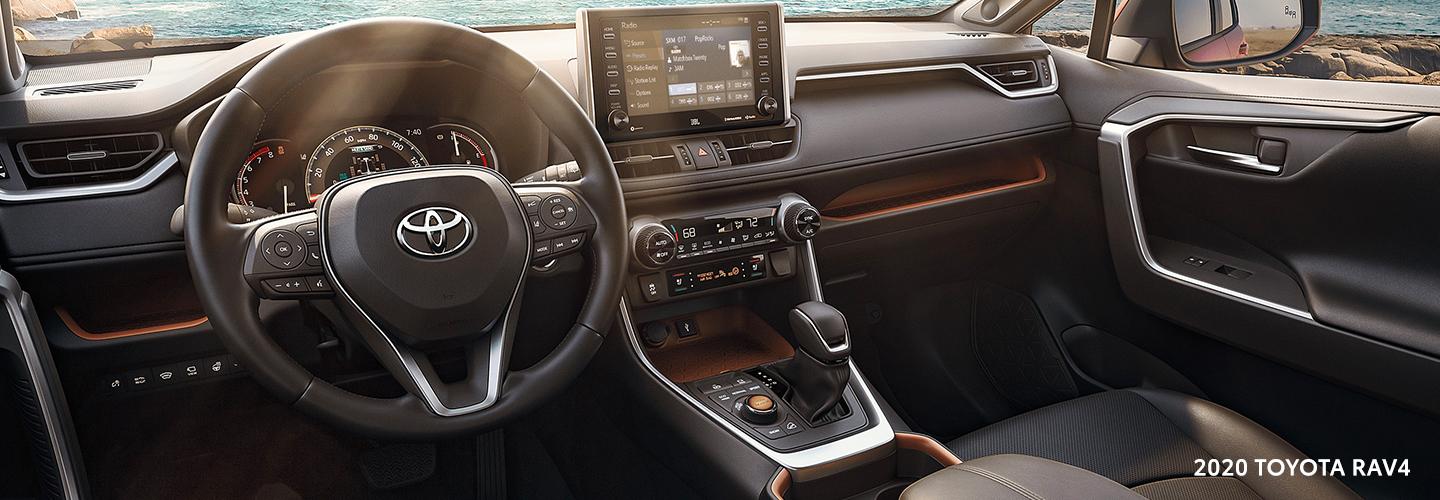 Interior of the 2020 Toyota RAV4