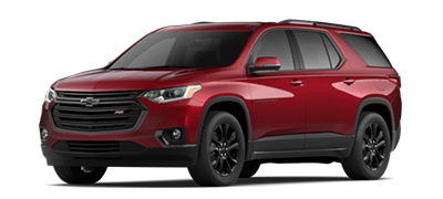 RED 2021 CHEVY TRAVERSE