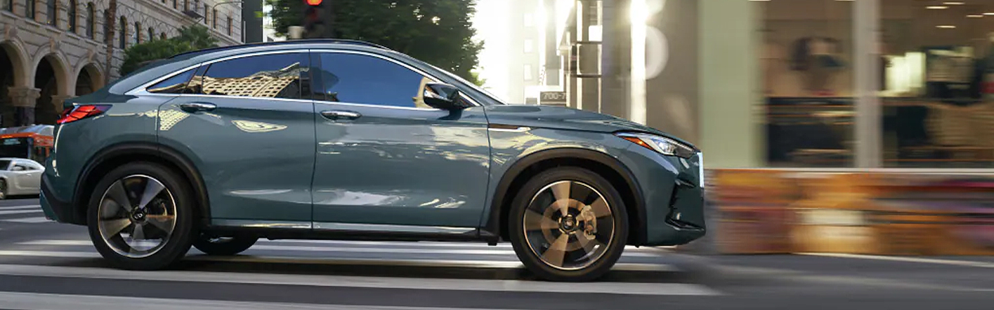 2023 INFINITI QX55 gray sideview