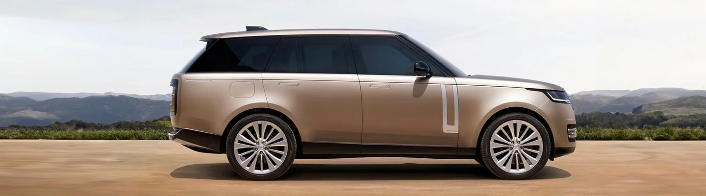 new Land Rover in profile