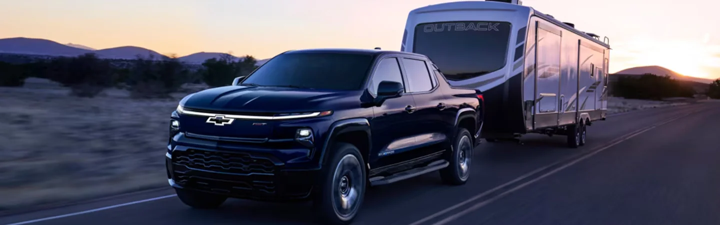 2024 Chevrolet Silverado EV blue front view
