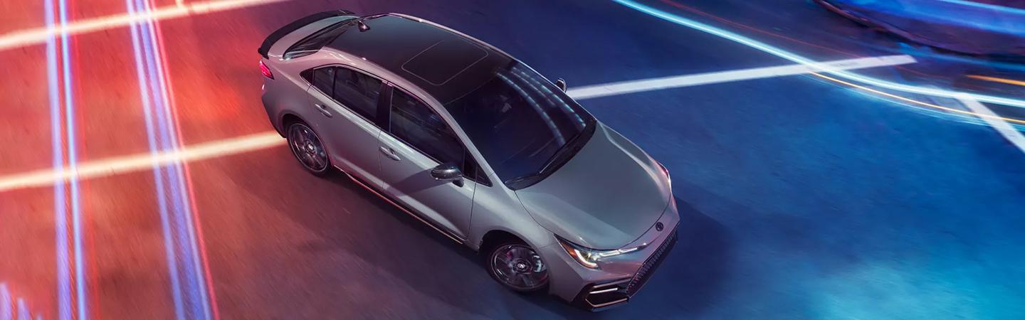 Top view of 2022 Corolla