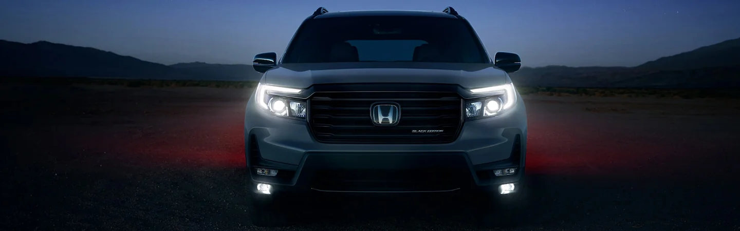 lights on front view of a 2025 Honda Passport