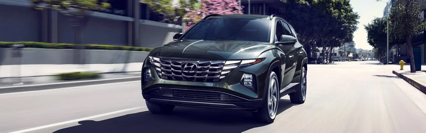 2024 Hyundai Tucson Specs black color front view