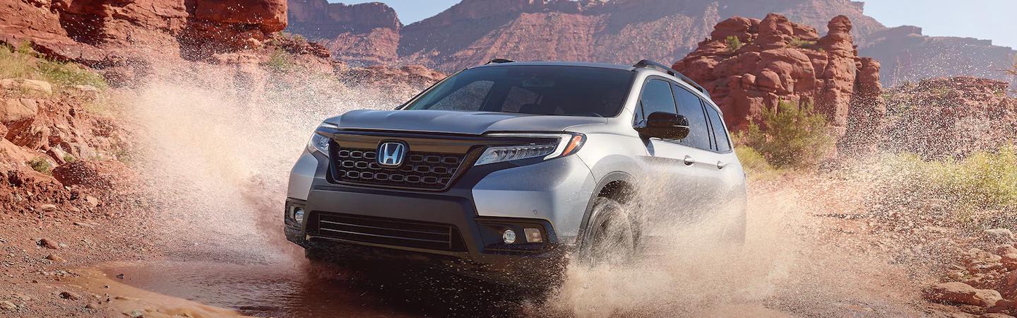 2021 Honda Passport driving through water
