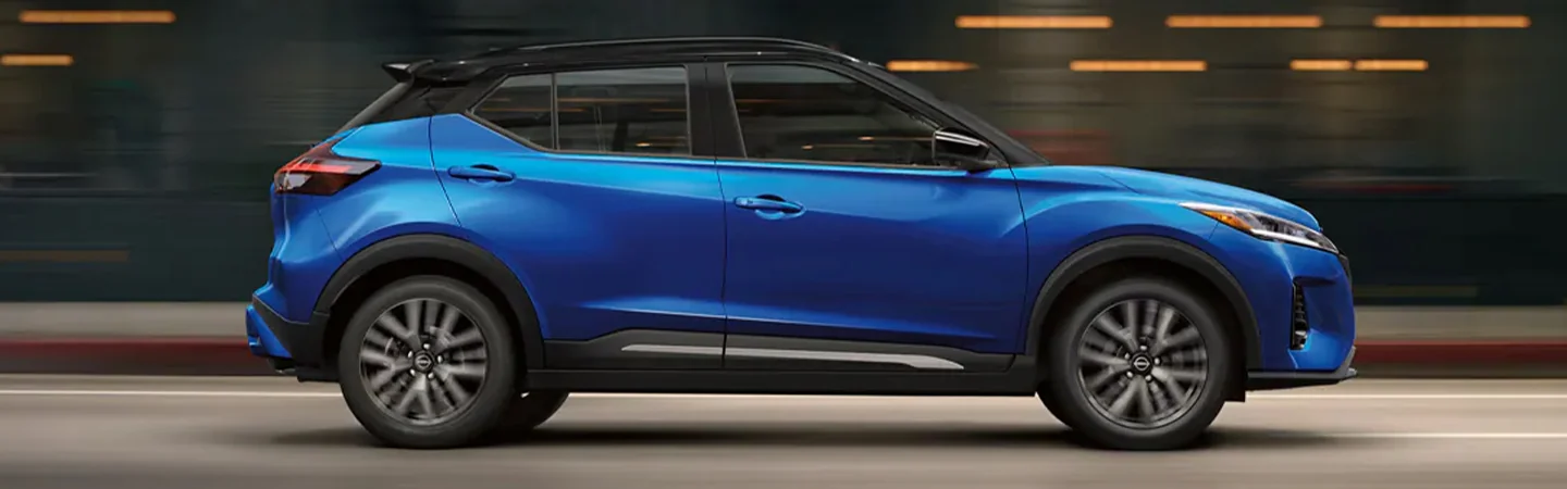 2024 Nissan Kicks Specs blue color side view