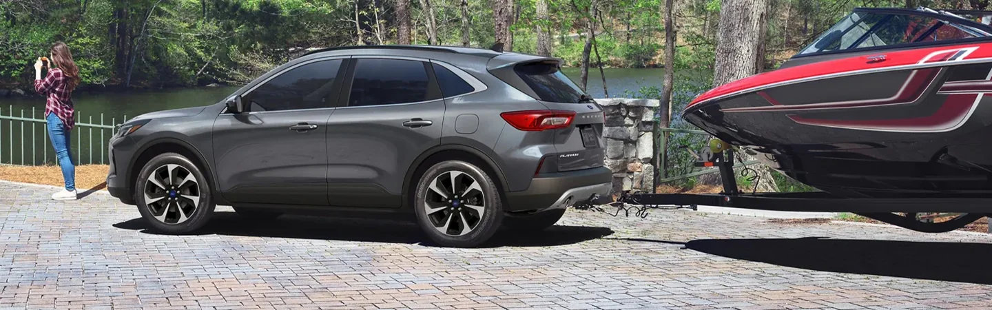 2025 Ford Escape vs Honda CR-V grey color and side view