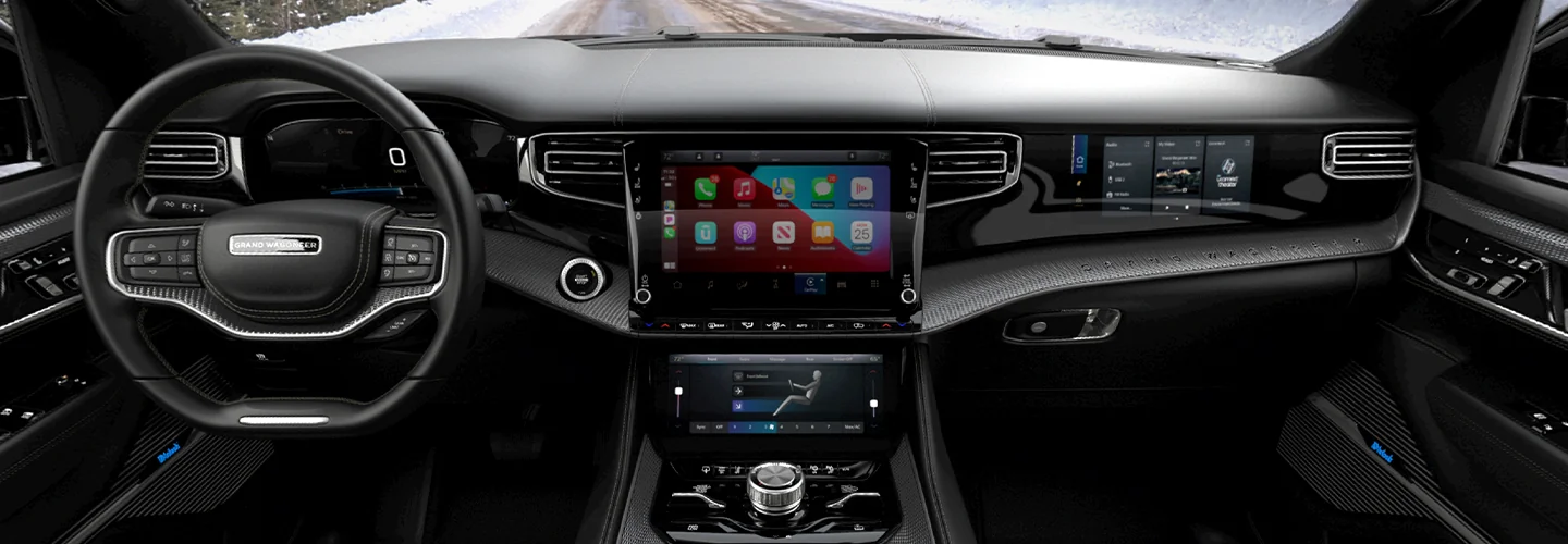 View of the interior dash of a 2024 Grand Wagoneer