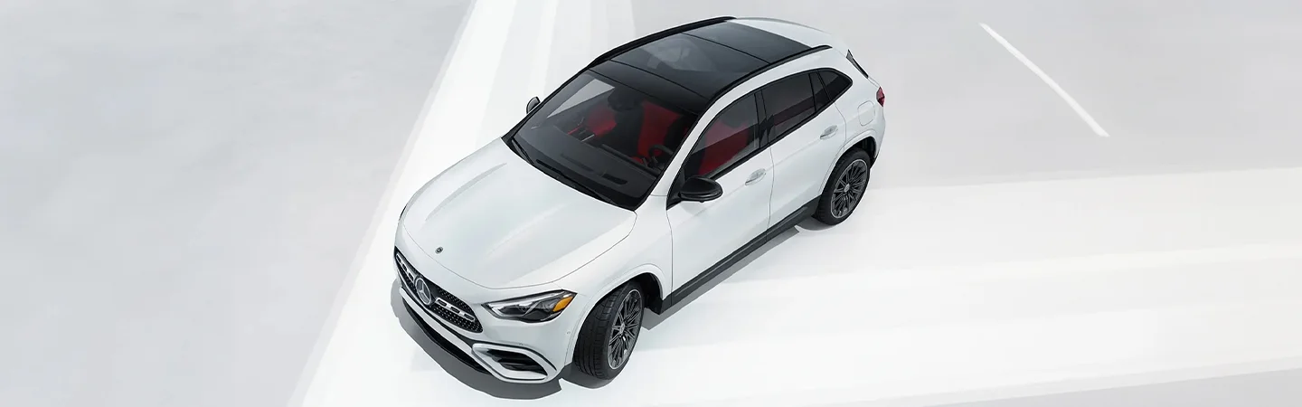 white Mercedes-Benz GLA
