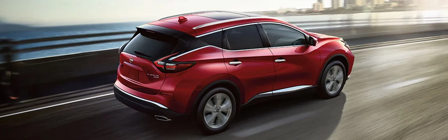2024 Nissan Murano Specs red color back side view