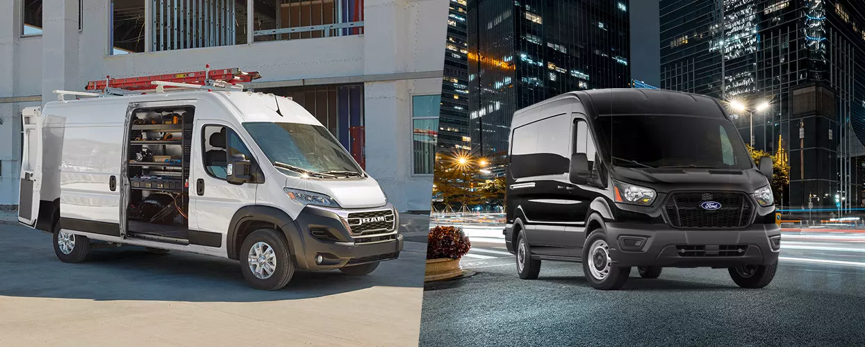 RAM ProMaster Vans side by side