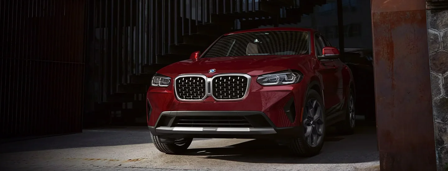 Parked red 2024 BMW X4