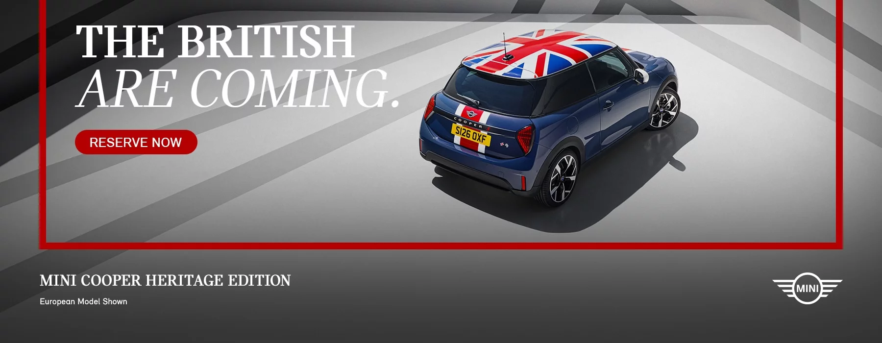The British Are Coming. Reserve Now