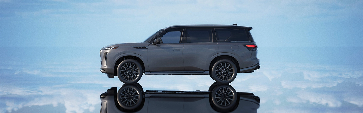 2025 INFINITI QX80 Specs top view in black