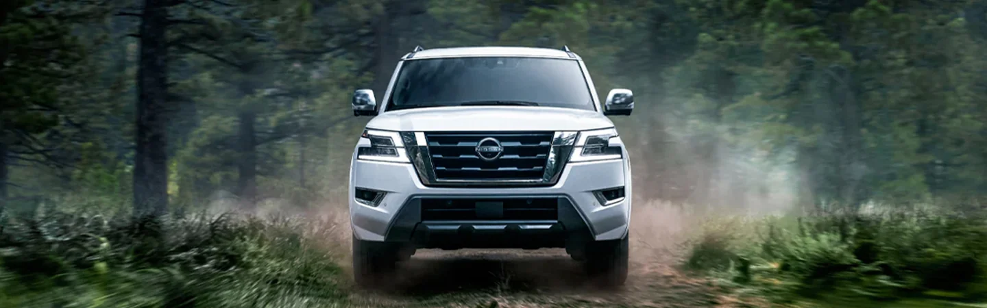 2024 Nissan Armada Specs white color front view