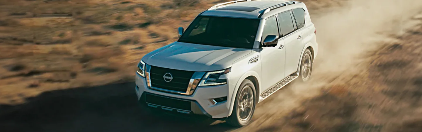 2024 Nissan Armada Specs white color front view