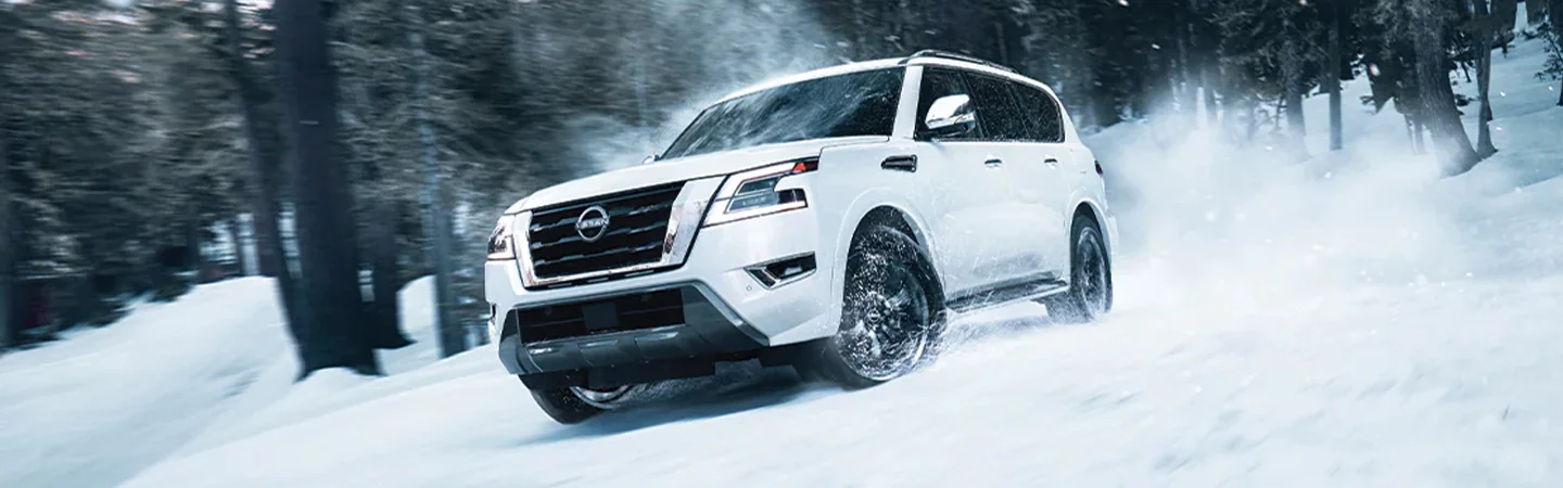 2024 Nissan Armada Specs white color front view