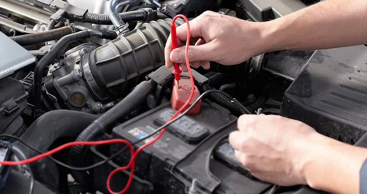 Battery Service being done