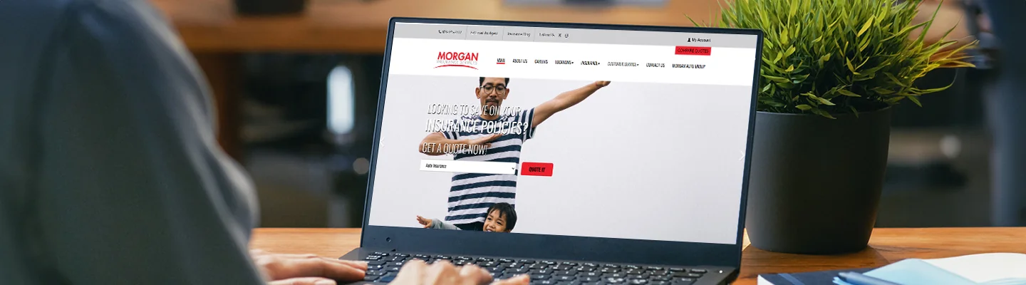 Searching Morgan Auto Group Website For Insurance