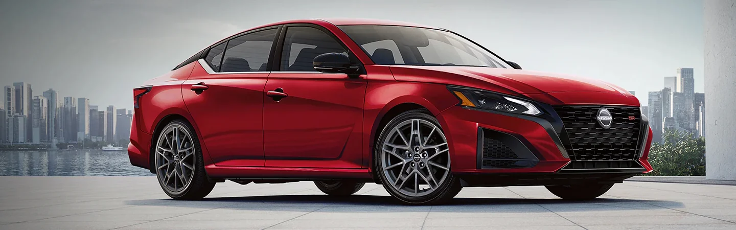 2024 Hyundai Sonata vs Nissan Altima redcolor sideview