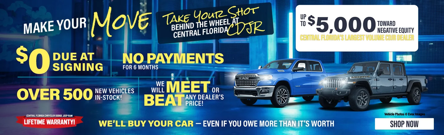 Make Your Move $0 Due at signing No Payments For 6 months 