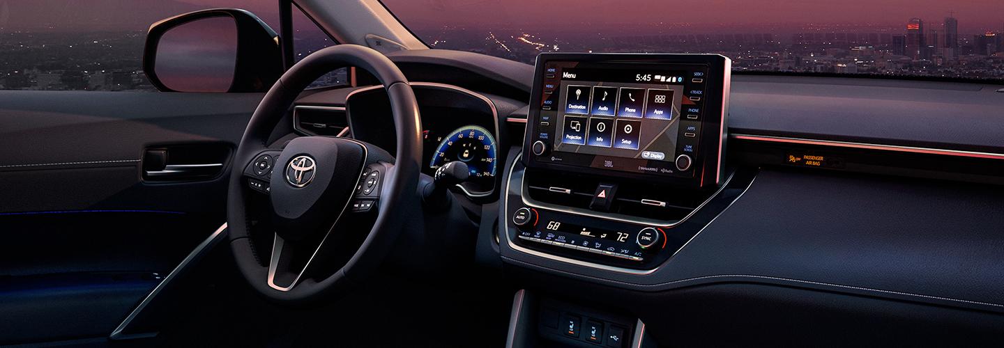 Front Dashboard View of 2022 Toyota Corolla Cross