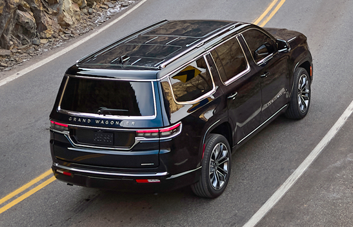 Driving 2022 Grand Wagoneer on the road