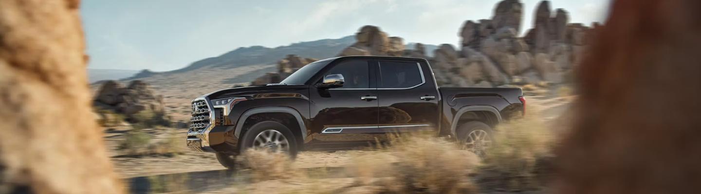 2022 Toyota Tundra driving in the dirt