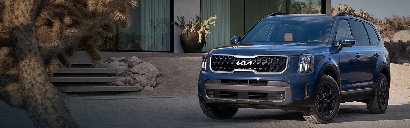 2024 Kia Telluride Specs blue frontview