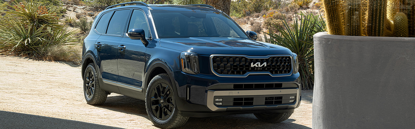 2024 Kia Telluride Specs blue frontview