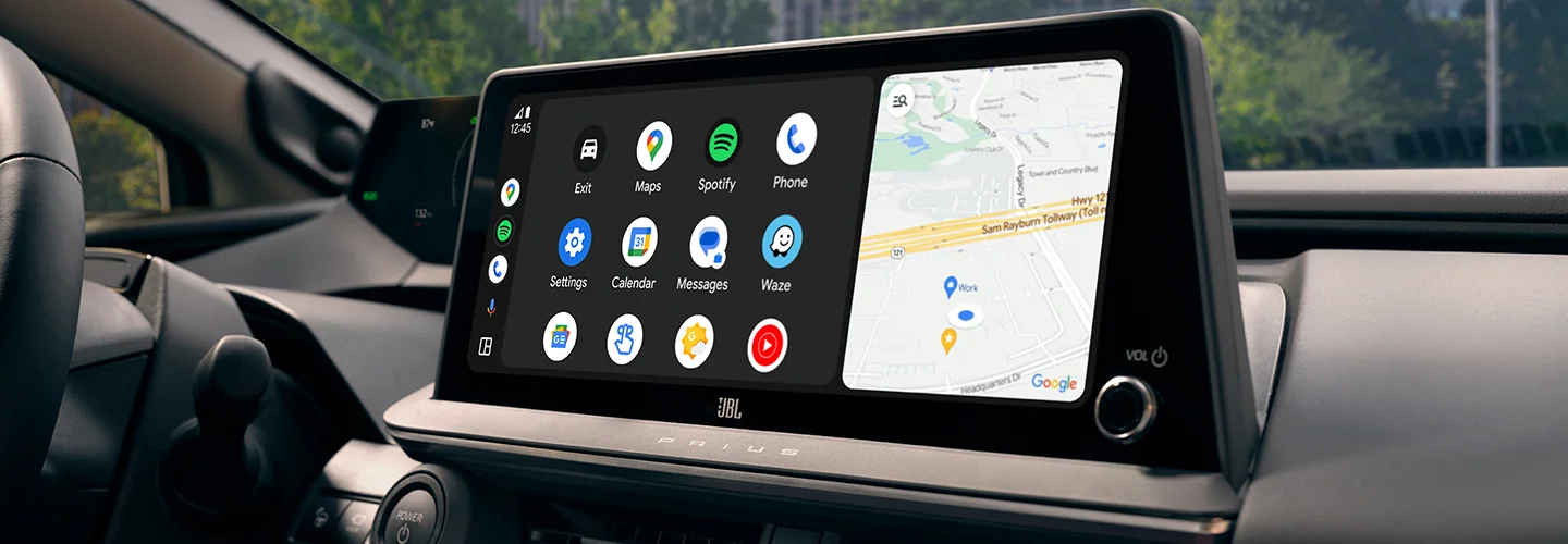 control center dash yellow 2025 Toyota Prius