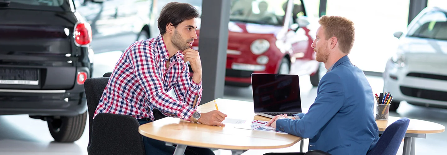 Customer talking to sales person about Ford Bronco Sport Deals At Our Ford Dealership In Port Richey, FL.