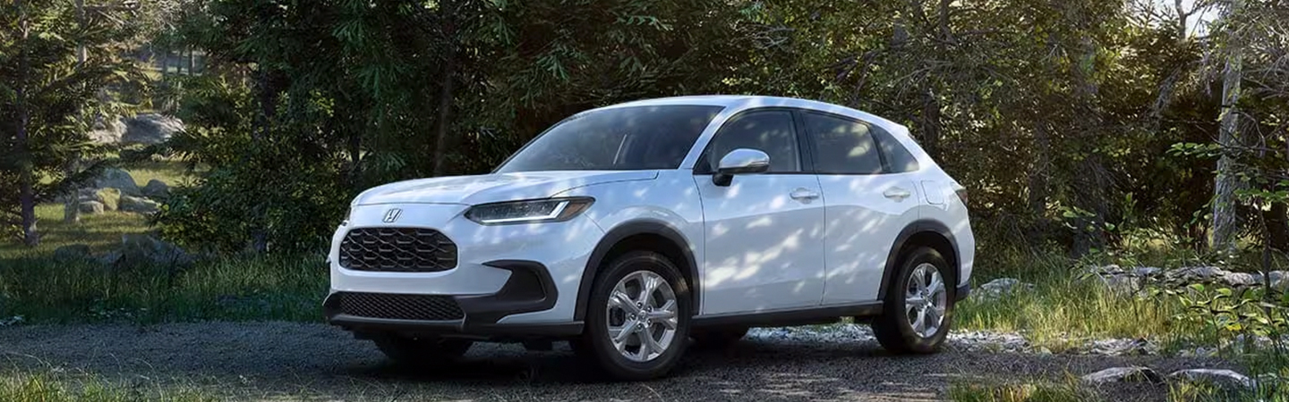 2024 Honda HR-V vs Mazda CX-5 white frontview